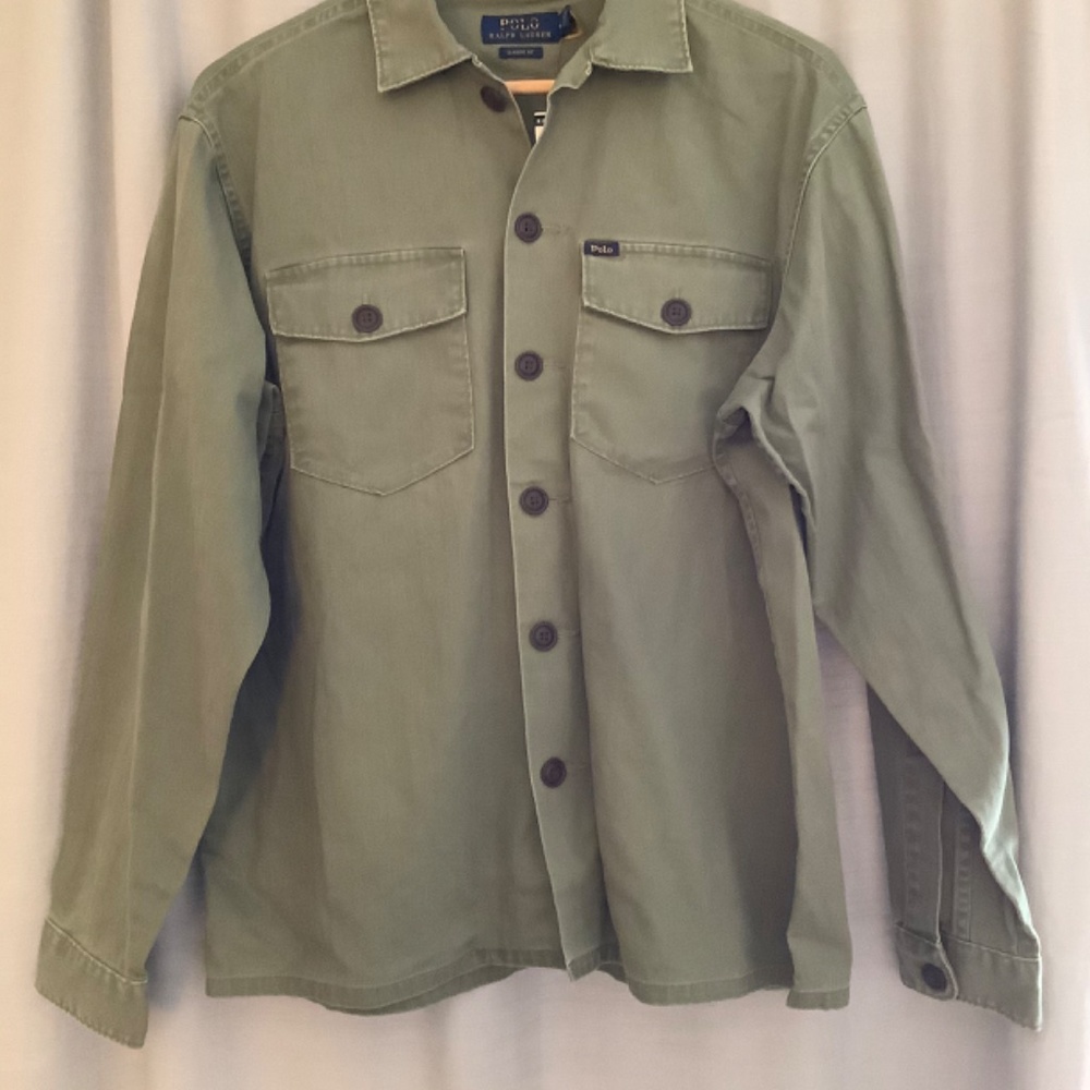 New Polo by Ralph Lauren Green Jacket Size L and Size M